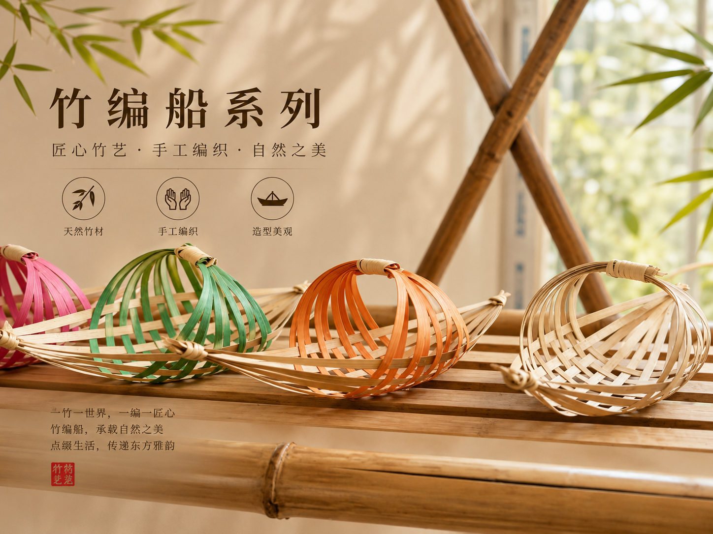 竹编产品展示